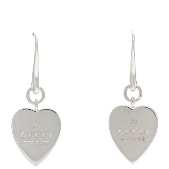 GUCCI Silver Hearts New with Gucci box and dustbag Cute Authentic - Picture 2 of 2